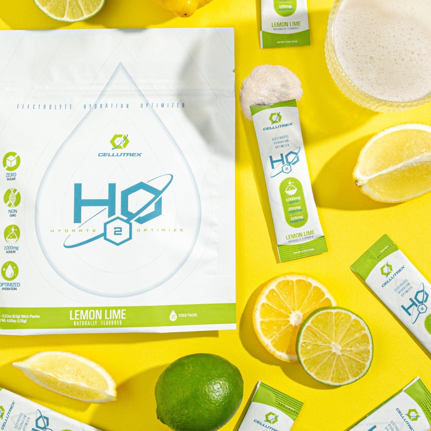 H2O ELECTROLYTES™ - Variety Pack (20 Count) - Zero Sugar Electrolyte Powder