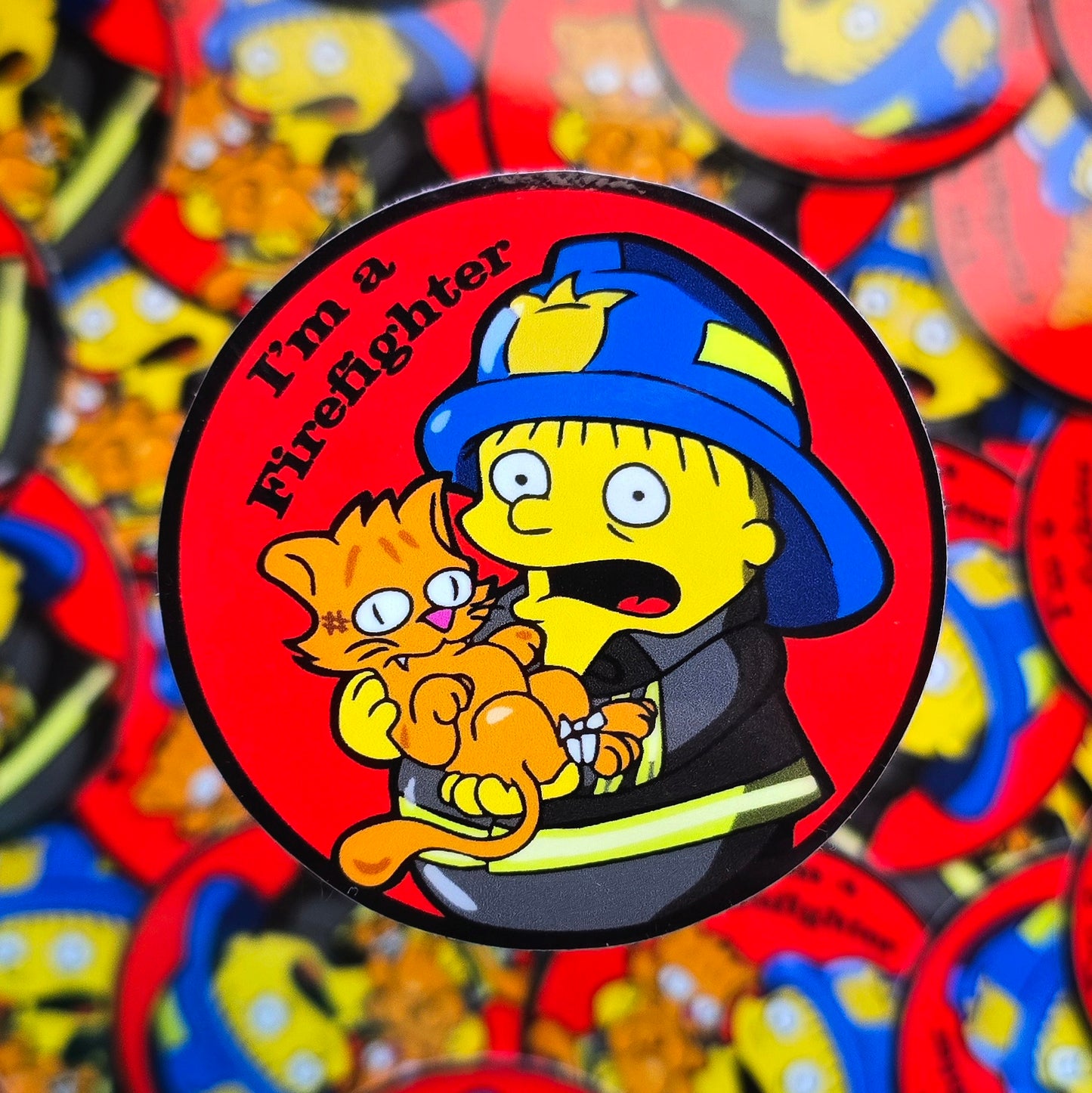 I'm a Firefighter funny Rescue making grabs Sticker