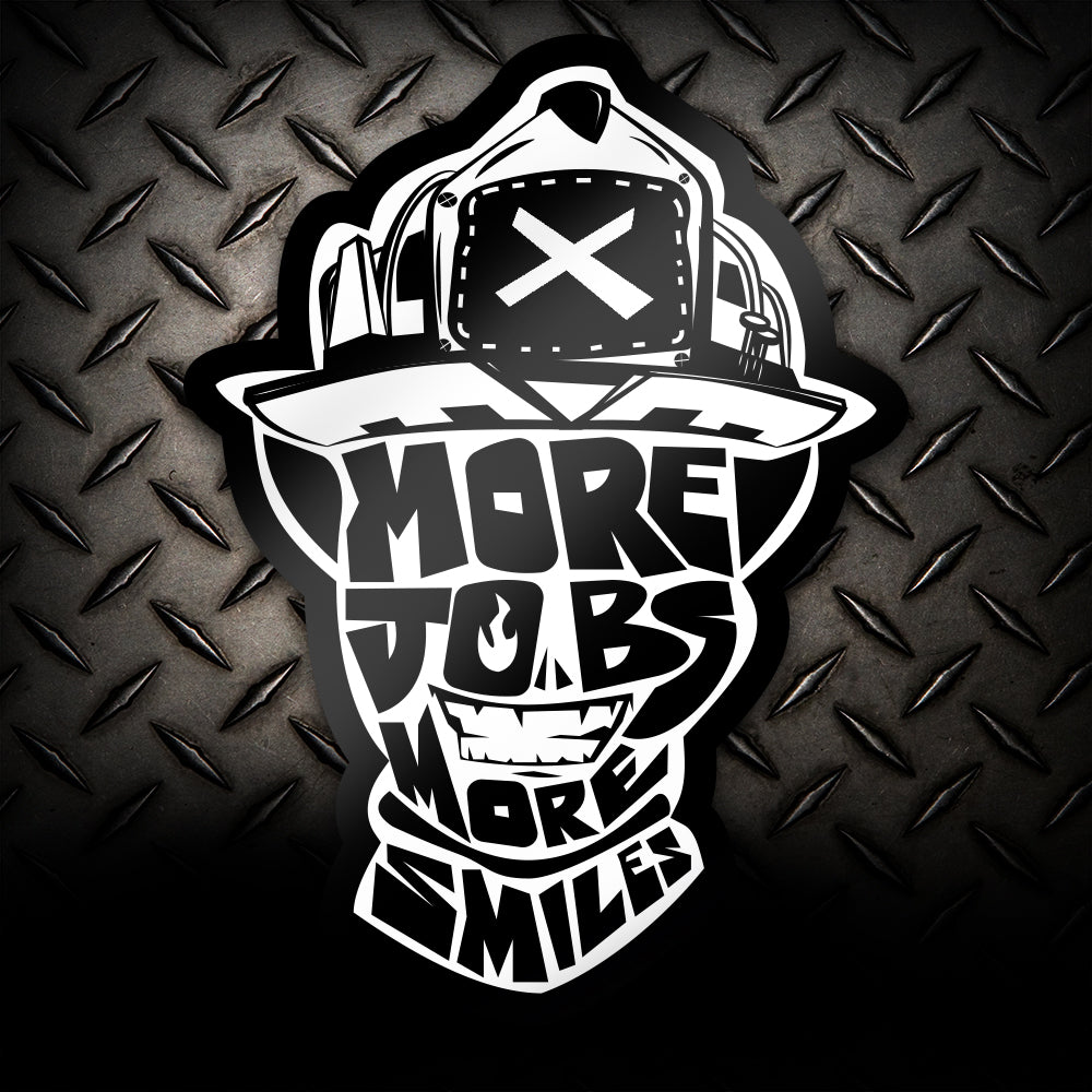 More Jobs More Smiles Firefighter Sticker