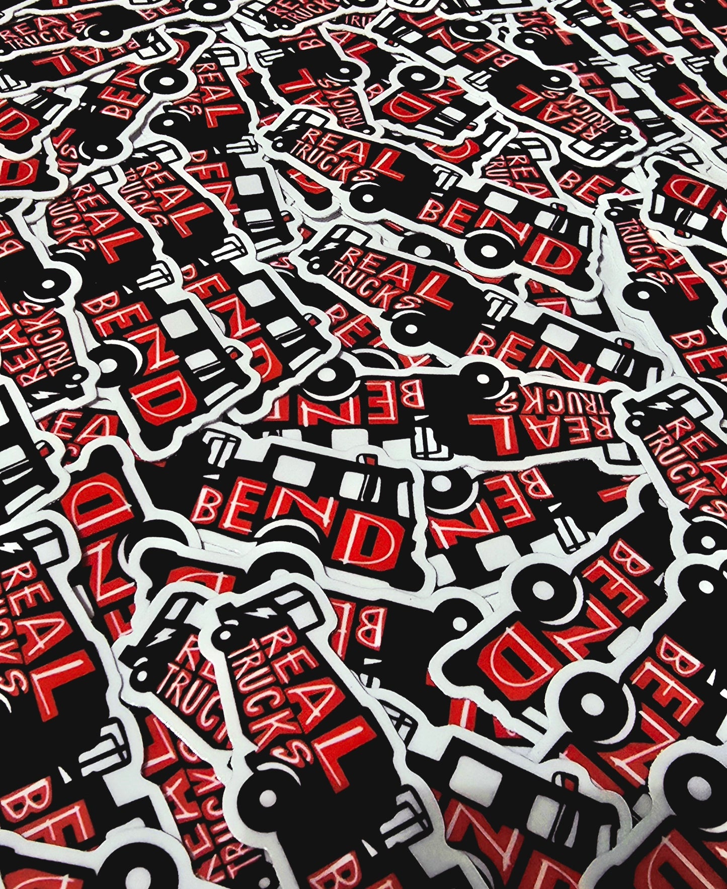 Truck Tillerman "Real Trucks Bend" Helmet Firefighter Sticker Decal