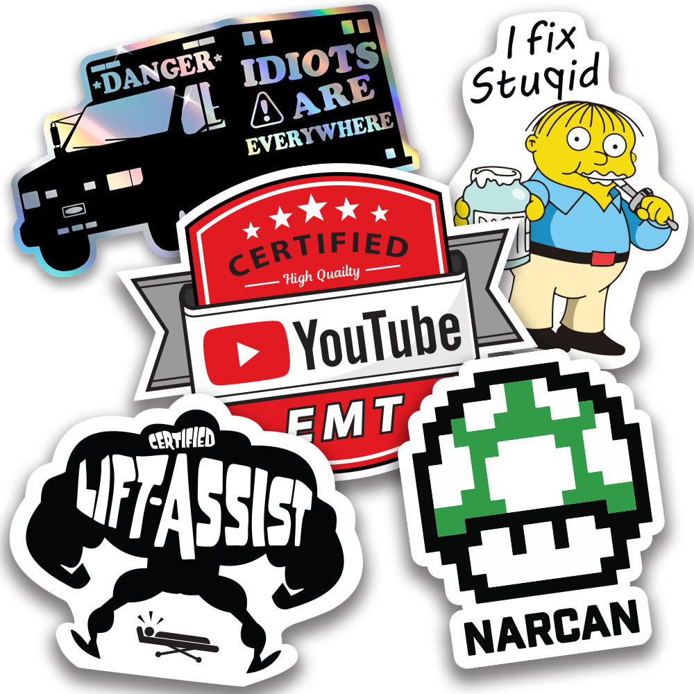 Elite EMT Medic 5 Pack Bundle Decal Sticker