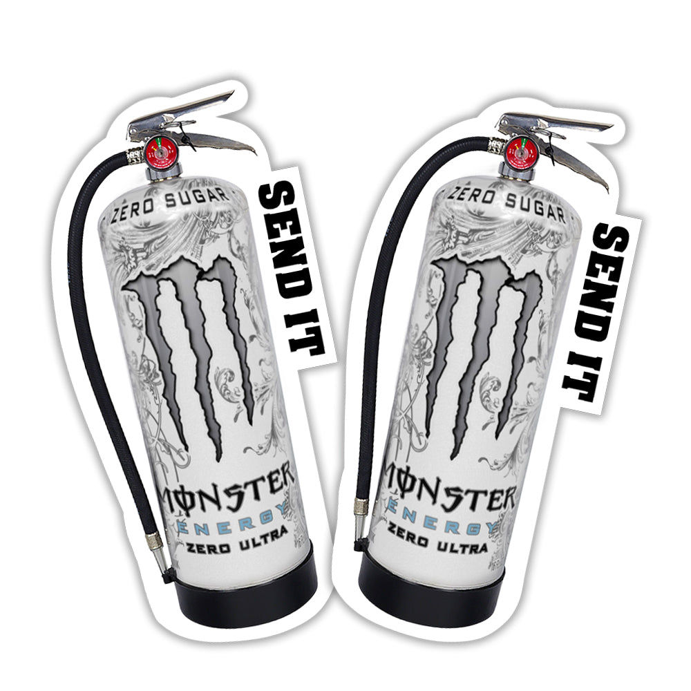 Energy Drink Firefighter Water Can- Send It Sticker decal packs