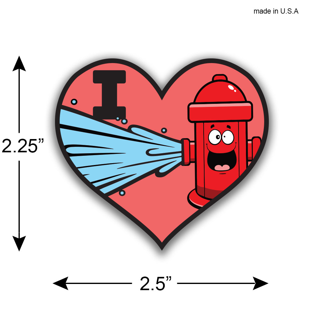 Fire Hydrant Love | Firefighter Sticker Decal