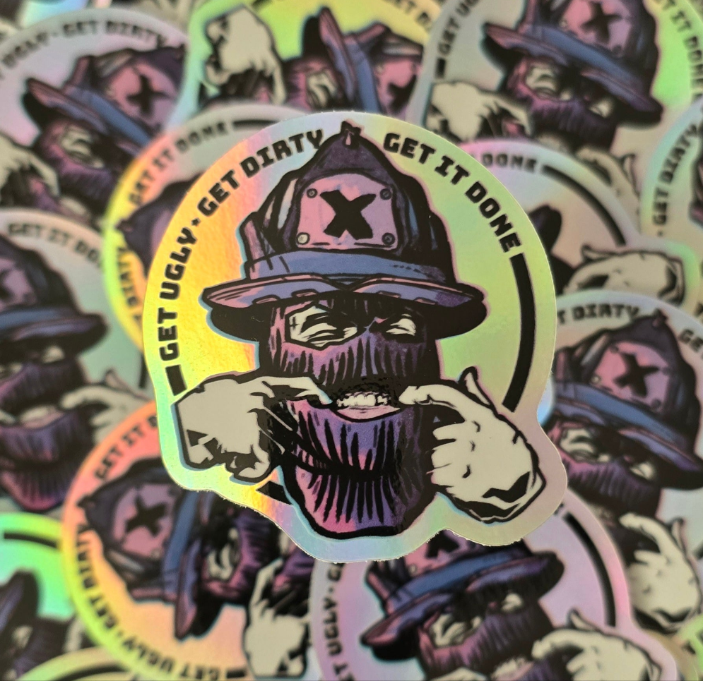 firefighter helmet sticker