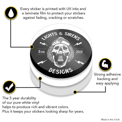 Jobtown Coin Firefighter helmet Sticker