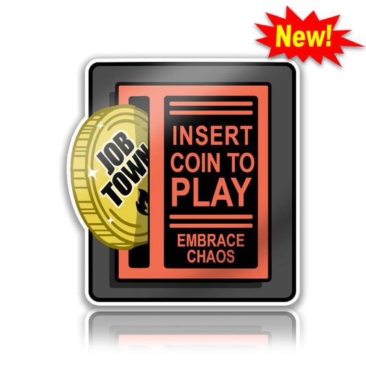 Jobtown Coin Firefighter helmet Sticker