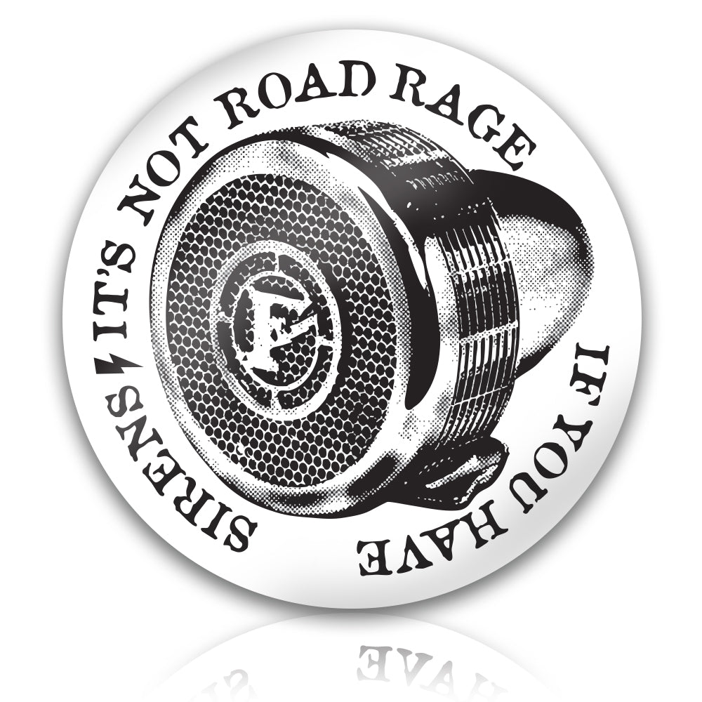 firefighter helmet siren sticker