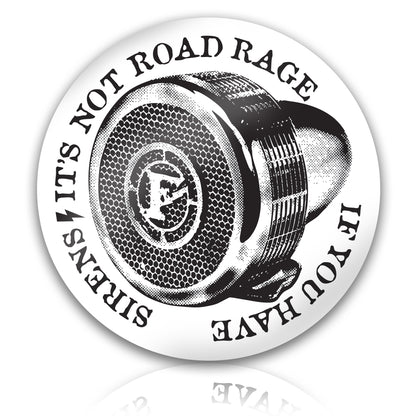firefighter helmet siren sticker