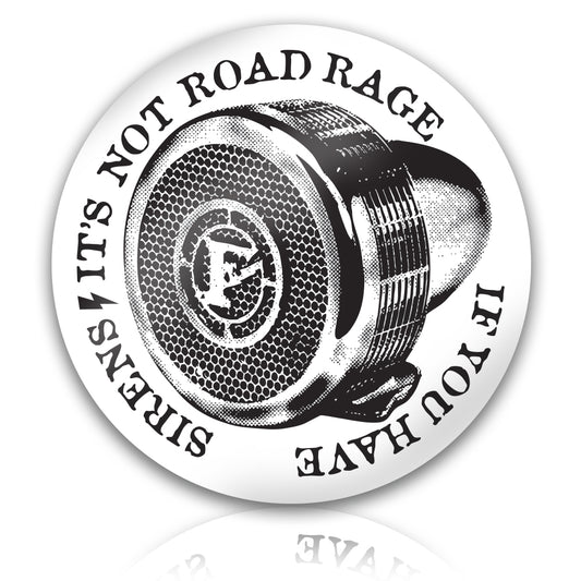 firefighter helmet siren sticker