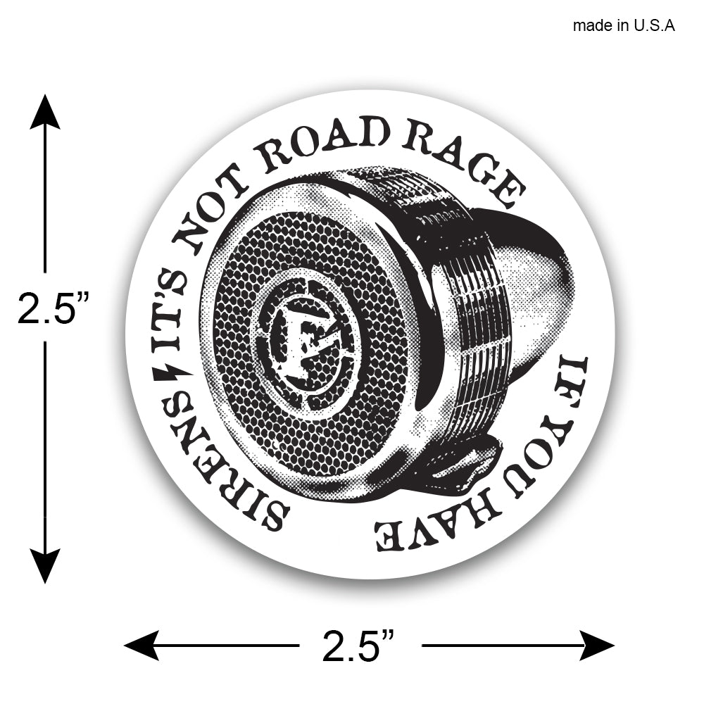 firefighter siren helmet sticker