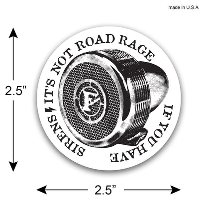 firefighter siren helmet sticker