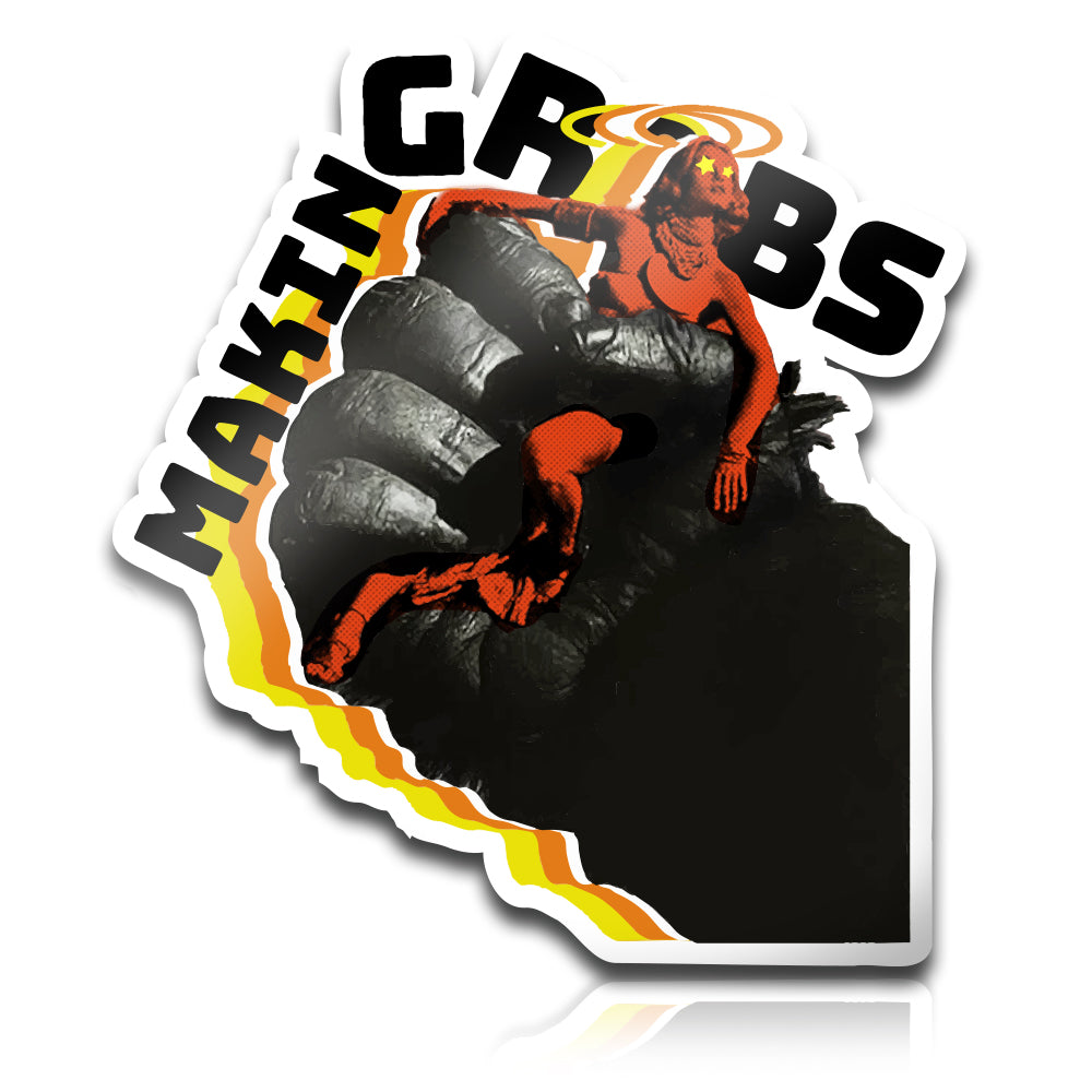 King Kong Make the Grab Firefighter Sticker
