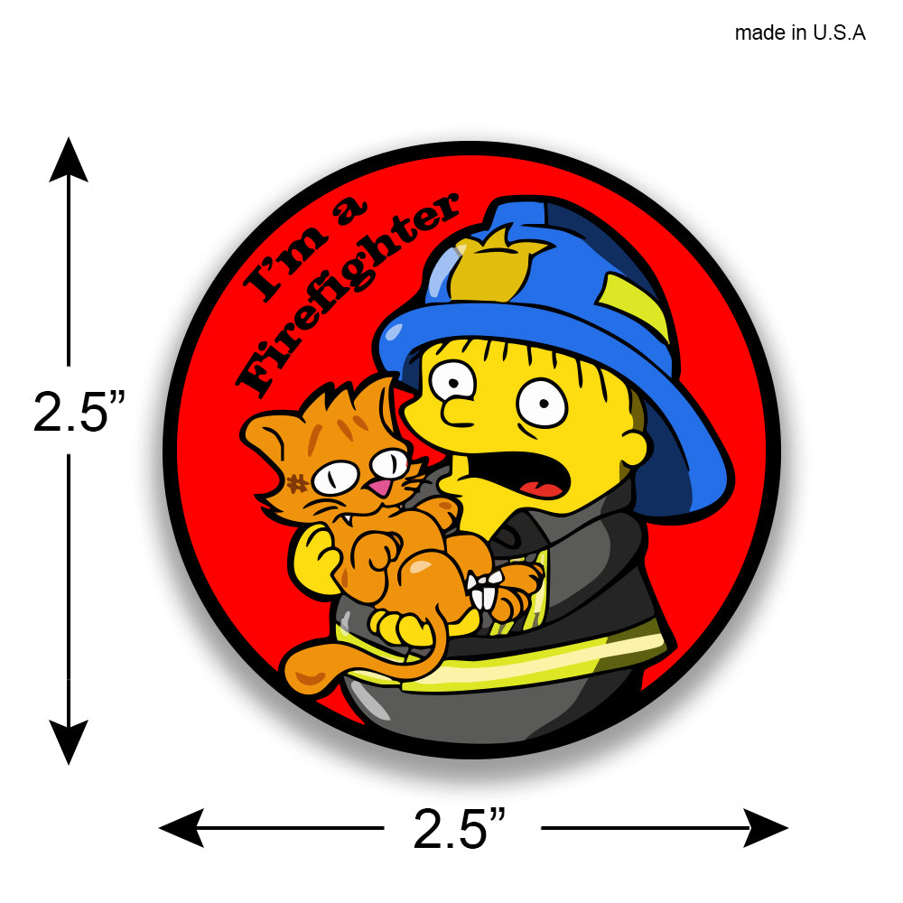 I'm a Firefighter funny Rescue making grabs Sticker