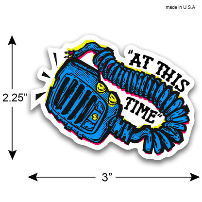 firefighter radio sticker