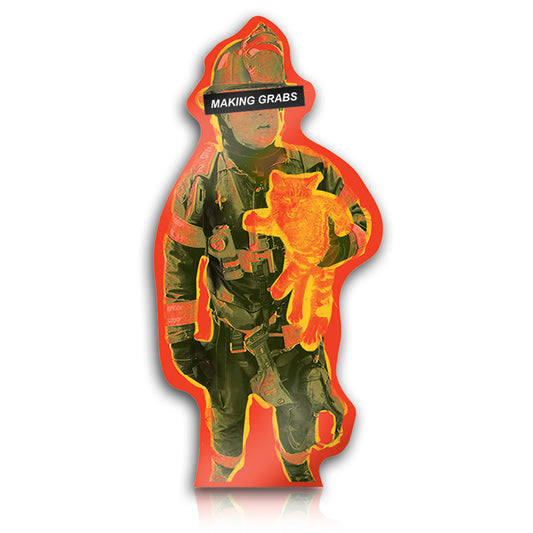 Making Grabs Firefighter Sticker