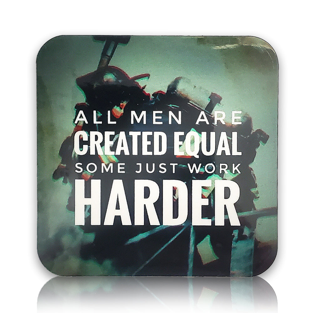 Some just work harder Firefighter helmet Sticker
