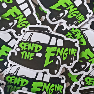 Send the Engine Firefighter Fire Responder Sticker Decal