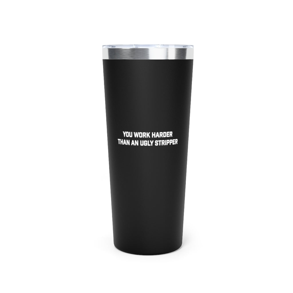 Alpha | Work Hard Copper Vacuum Insulated Tumbler, 22oz