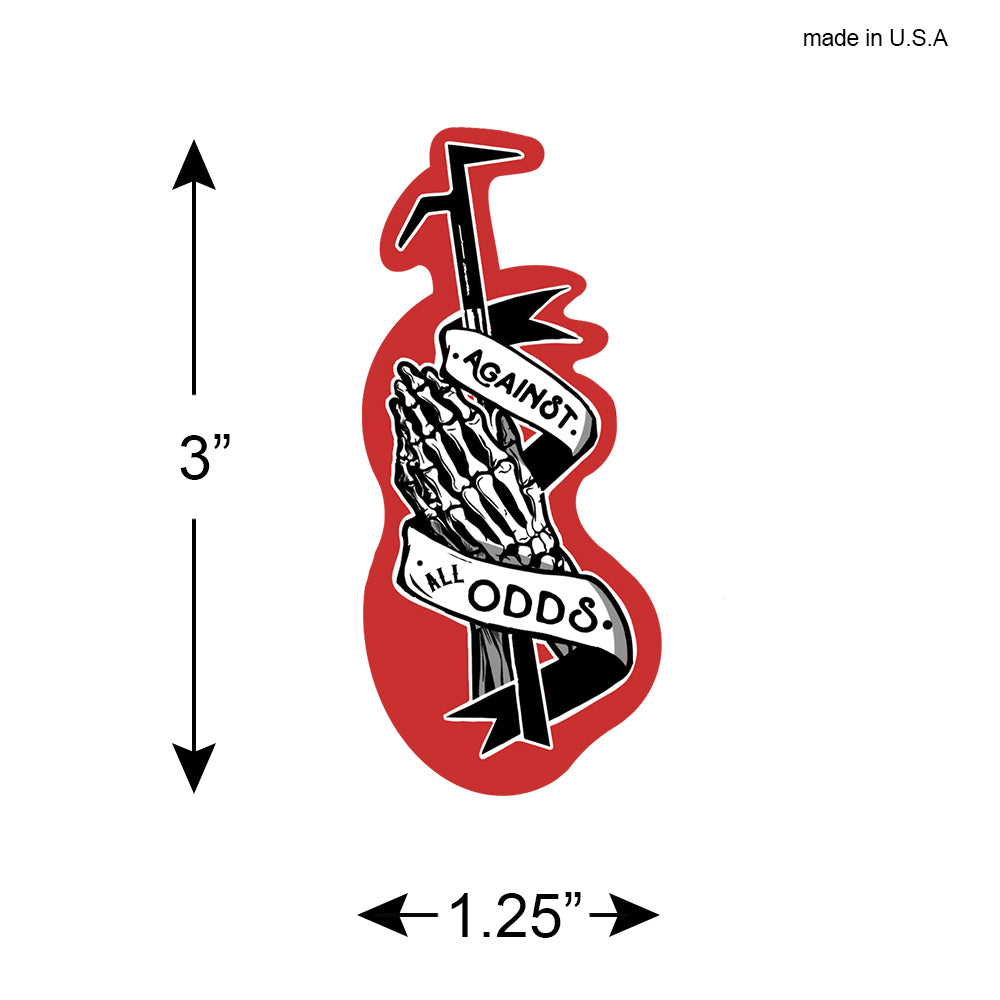 Against All Odds Firefighter Hook | Firefighter Sticker