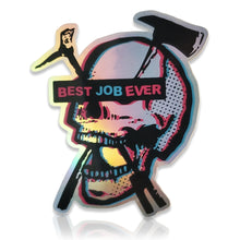 Load image into Gallery viewer, Best Job Ever Skull Firefighter Sticker