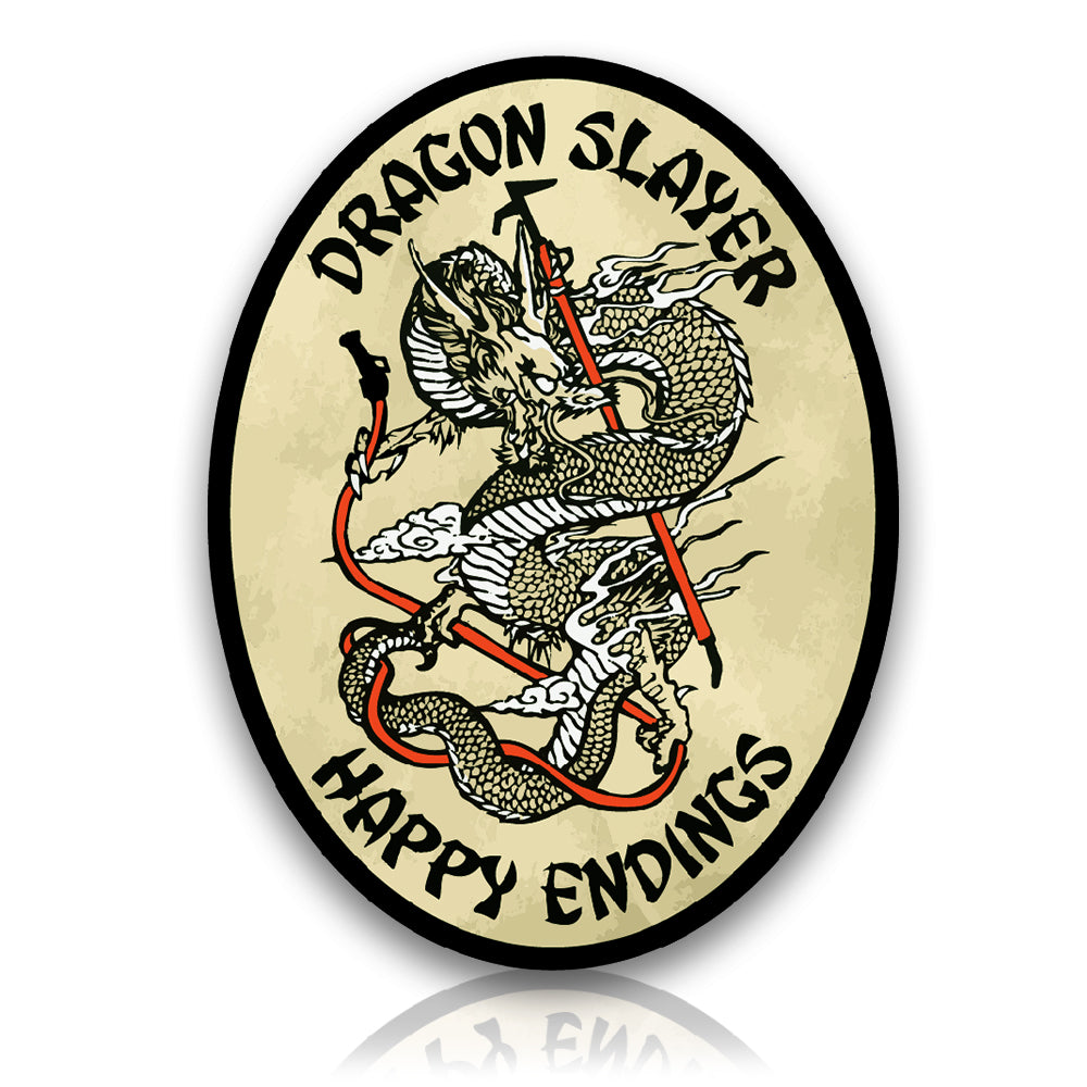 firefighter helmet sticker dragon engine