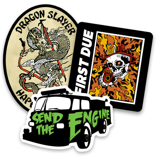 Engine 3 Pack Firefighter Sticker
