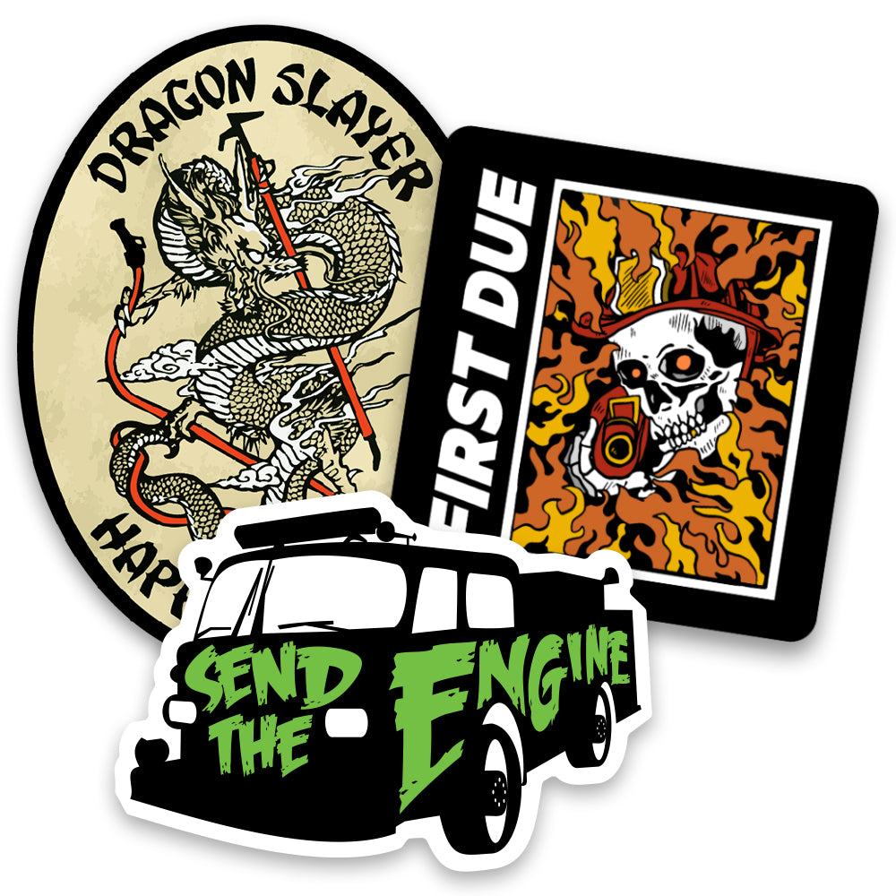 Engine 3 Pack Firefighter Sticker