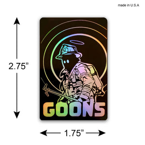Holographic Goons Hook Firefighter Sticker