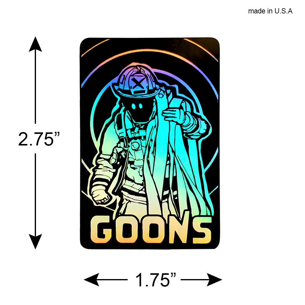 Holographic Goons Hose Firefighter Sticker