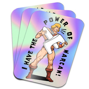 He-Man Narcan Holographic Decal Sticker