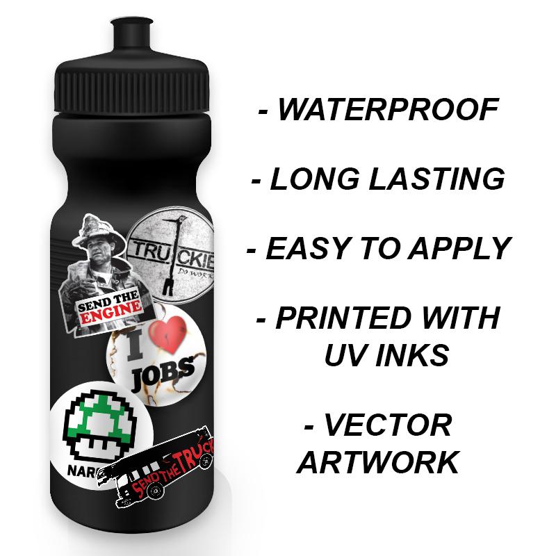 Magic Mustache with Great Responsibility Holographic Firefighter Decal Sticker