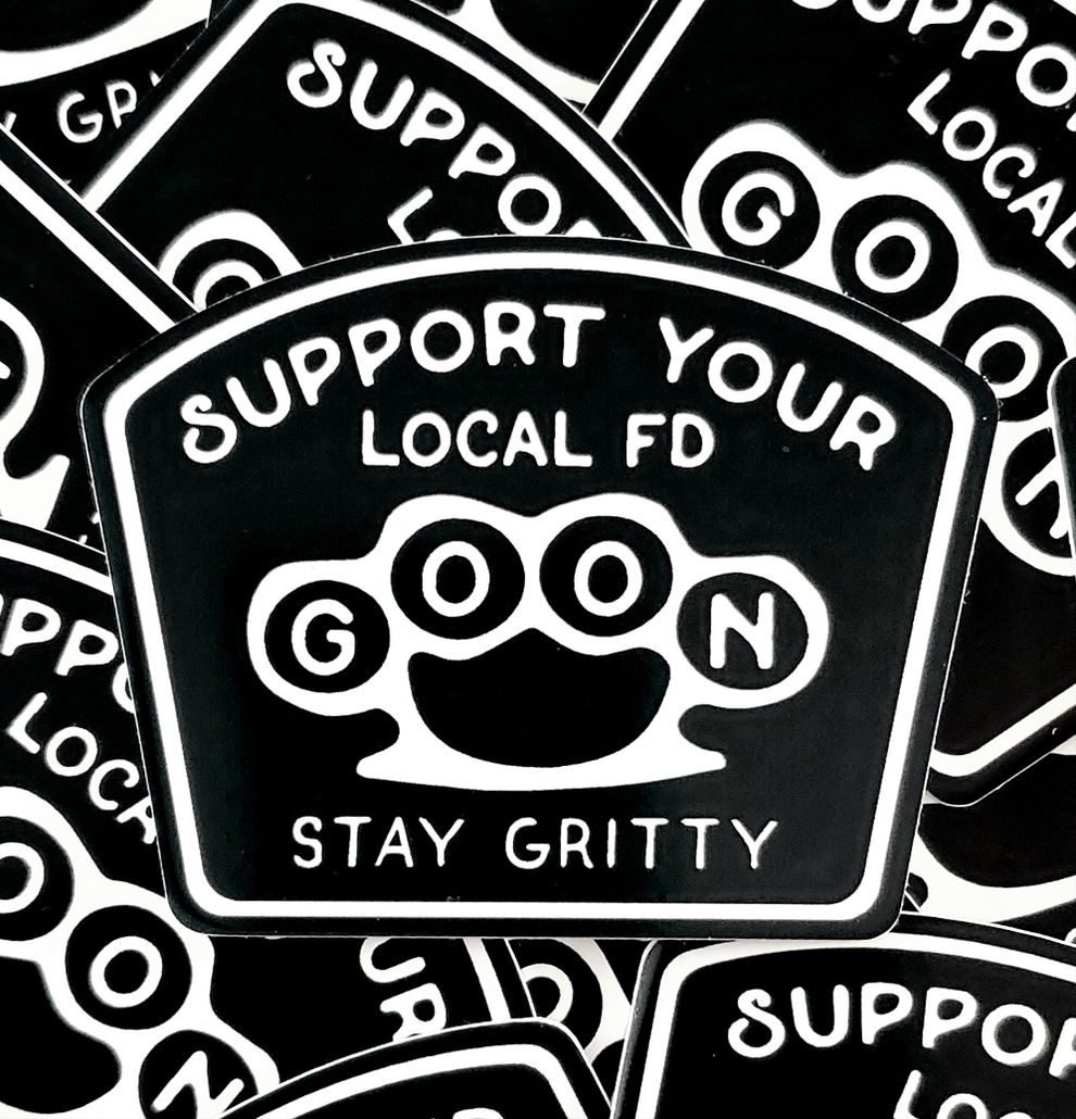 Support Your Local FD Goon Firefighter Sticker – Lights & Sirens Designs
