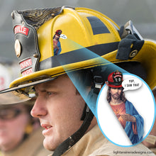Load image into Gallery viewer, Jesus Firefighter first responder helmet car laptop sticker decal