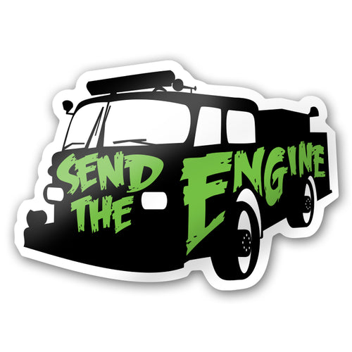 Send the Engine Firefighter Fire Responder Sticker Decal
