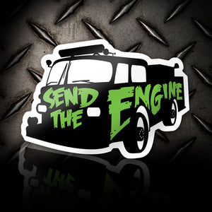 Send the Engine Firefighter Fire Responder Sticker Decal