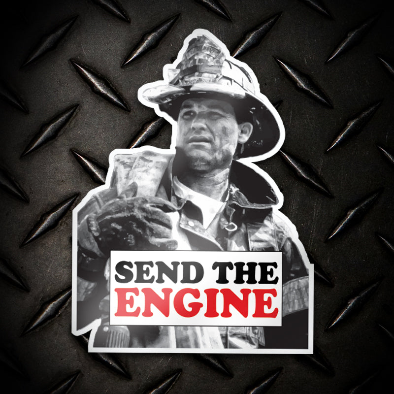 Backdraft Decals Send the Engine Backdraft Firefighter Sticker Decal | one of kind ...