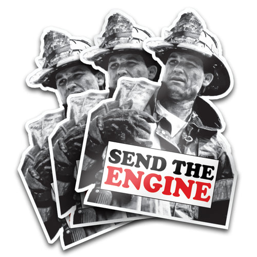 Send the Engine Backdraft Firefighter Sticker Decal