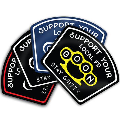 Support Your Local FD Goon Firefighter Sticker