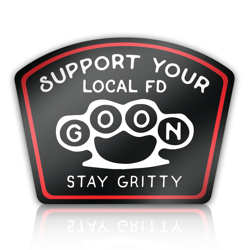 Support Your Local FD Goon Firefighter Sticker
