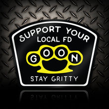 Load image into Gallery viewer, Support Your Local FD Goon Firefighter Sticker