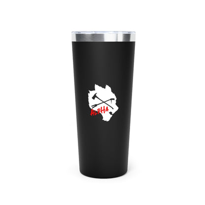 Alpha | CHAMPIONS ARE FOCUSED Copper Vacuum Insulated Tumbler, 22oz