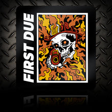 Load image into Gallery viewer, First DUE Firefighter Skull Sticker