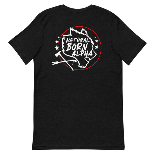 Natural Born Alpha Wolf Firefighter | Short-Sleeve Unisex T-Shirt